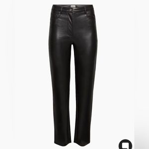 Aritzia like new the Melina vegan leather pant size 0